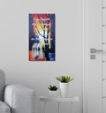 Ver imagem 1 de Quadro com Frase Motivacional Decorativo para Parede Pintado a Mão em Óleo 61 X 34 Cm