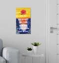 Ver imagem 2 de Quadro com Frase Motivacional em Óleo para Decoração Pintado a Mão Medindo 61 X 34 Cm