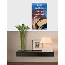 Ver imagem 2 de Quadro Decorativo com Frase Motivacional Pintado a Mão Medindo 61 X 34 Cm