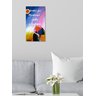Quadro Romântico Pintado a Mão com Frase Medindo 34 X 61 Cm - 2