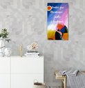 Ver imagem 1 de Quadro Romântico Pintado a Mão com Frase Medindo 34 X 61 Cm
