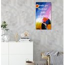 Ver imagem 1 de Quadro Romântico Pintado a Mão com Frase Medindo 34 X 61 Cm