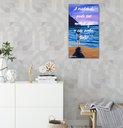 Ver imagem 2 de Quadro Pintado a Mão Original com Frase Motivacional Medindo 61 X 34 Cm