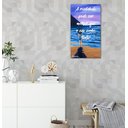 Ver imagem 2 de Quadro Pintado a Mão Original com Frase Motivacional Medindo 61 X 34 Cm