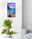 Ver imagem 1 de Quadro Pintado a Mão Original com Frase Motivacional Medindo 61 X 34 Cm