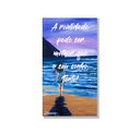 Ver imagem 3 de Quadro Pintado a Mão Original com Frase Motivacional Medindo 61 X 34 Cm