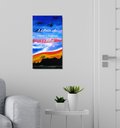 Ver imagem 2 de Quadro Pintado a Mão Original com Frase Motivacional Medindo 61 X 34 Cm