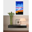 Ver imagem 1 de Quadro Pintado a Mão Original com Frase Motivacional Medindo 61 X 34 Cm