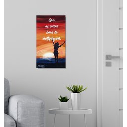 Quadro Motivacional Pintado a Mão em Óleo com Frase Motivacional Medindo 61 X 34 Cm - 2