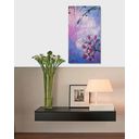 Ver imagem 2 de Quadro Floral Pintado a Mão com Frase Motivacional Medindo 61 X 34 Cm Rosa Claro