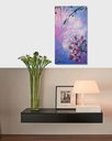 Ver imagem 2 de Quadro Floral Pintado a Mão com Frase Motivacional Medindo 61 X 34 Cm Rosa Claro