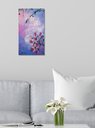 Ver imagem 1 de Quadro Floral Pintado a Mão com Frase Motivacional Medindo 61 X 34 Cm Rosa Claro