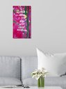 Ver imagem 2 de Quadro Floral com Pensamento Motivacional Pintado a Mão Medindo 61 X 34 Cm