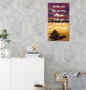 Ver imagem 2 de Quadro em Óleo Original Pintado a Mão com Frase Motivacional Medindo 61 X 34 Cm