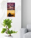 Ver imagem 1 de Quadro em Óleo Original Pintado a Mão com Frase Motivacional Medindo 61 X 34 Cm
