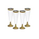 Ver imagem 1 de Taça Champagne Premium Silverplastic Linha Gold 150ml