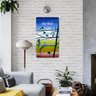 Quadro Decorativo Pintado a Mão de Pássaros com Frase Medindo 34 X 61 Cm - 1