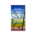 Ver imagem 3 de Quadro Decorativo Pintado a Mão de Pássaros com Frase Medindo 34 X 61 Cm