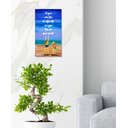 Ver imagem 3 de Quadro Decorativo com Frase Motivacional Pintado a Mão Medindo 61 X 34 Cm