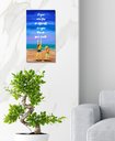 Ver imagem 3 de Quadro Decorativo com Frase Motivacional Pintado a Mão Medindo 61 X 34 Cm