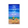 Quadro Decorativo com Frase Motivacional Pintado a Mão Medindo 61 X 34 Cm - 1