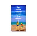 Ver imagem 1 de Quadro Decorativo com Frase Motivacional Pintado a Mão Medindo 61 X 34 Cm