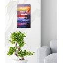 Ver imagem 2 de Quadro Decorativo a Óleo Pintado a Mão Medindo 61 X 34 Cm com Frase