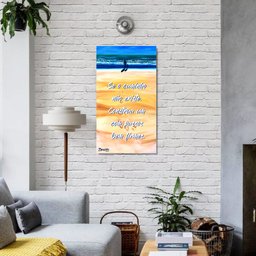 Quadro Medindo 61 X 34 Cm Decorativo com Frase Pintado a Mão - 2