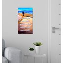 Ver imagem 2 de Quadro Original em Óleo Pintado Mão com Frase Medindo 61 X 34 Cm