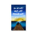 Ver imagem 3 de Quadro com Frase Motivacional Pintado a Mão Medindo 61 X 34 Cm Azul Marrom