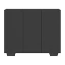 Ver imagem 2 de Gabinete Banheiro 3 Portas 90Cm Multimóveis V5031 Preto Preto