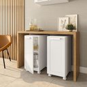 Ver imagem 1 de Aparador Multi com 2 Portas e sem Gavetas 70cm Branco Bertolini