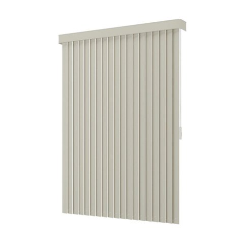 Persiana Vertical PVC Bando Kit Larg 2,40x1,70 Alt:Cinza