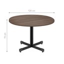 Ver imagem 2 de Mesa Redonda para 4 Lugares Centro Madeira Reunião - Affara Affara