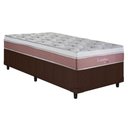 Ver imagem 1 de Cama Box Solteiro: Colchão Molas Herval Maxspring Coimbra + Base CRC Courano Brown(88x188)
