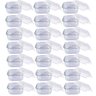 Kit com 24 potes de vidro quadrado 800ml com tampa hermética - 1