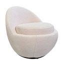 Ver imagem 1 de Poltrona Giratória Noah Bouclé Off White - Sallar Home
