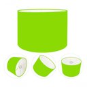 Ver imagem 3 de Cúpula Abajur e Luminária Cilíndrica Vivare Cp-7019 Ø40x30cm - Bocal Nacional Verde-limão