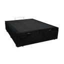 Ver imagem 1 de Cama Box Baú Viúva Suede Preta - 39x128x188