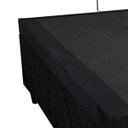 Ver imagem 3 de Cama Box Baú Viúva Suede Preta - 39x128x188