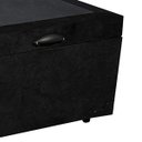 Ver imagem 2 de Cama Box Baú Viúva Suede Preta - 39x128x188