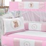Kit Berço Americano Menina Neném Rosa 08 Peças - 2