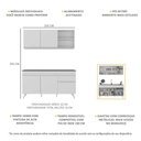 Ver imagem 4 de Armário de Cozinha Compacta Veneza Multimóveis MP2142.891 Branco