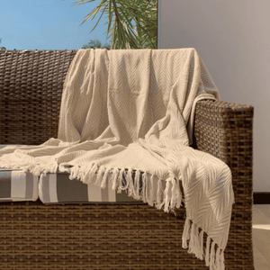 Manta de Sofá Decorativa Pinheiro 1,45 X 2,20 Gouvea Têxtil