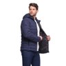 Jaqueta Azul Marinho Masculina Puffer Impermeável Gorro Removível Kamero Confeccoes - 3