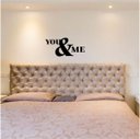 Ver imagem 2 de Adesivo Decorativo para Parede Frase You & Me - Eu e Você