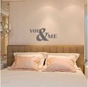 Ver imagem 3 de Adesivo Decorativo para Parede Frase You & Me - Eu e Você