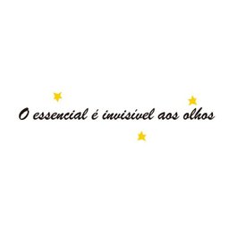 Adesivo Decorativo Parede Frase "O essencial é invisível aos olhos" - 1
