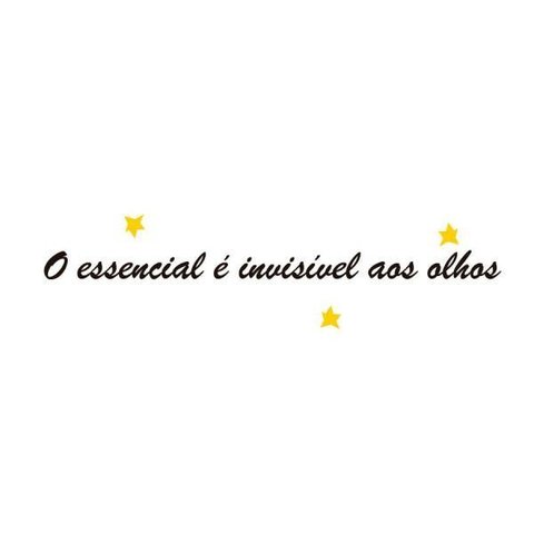 Adesivo Decorativo Parede Frase "o Essencial É Invisível Aos Olhos"