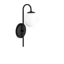 Ver imagem 2 de Kit 2 Arandelas Luminária Ignis Globo 12 Cm Moderno Preto 001